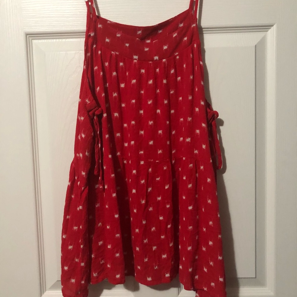 Peplum Tank with Side Ties